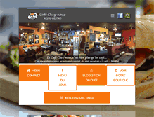Tablet Screenshot of cafecheznous.com